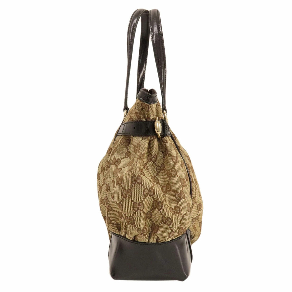 Gucci GG Pattern Full Moon Tote Bag monogram leather Black - Picture 3 of 11